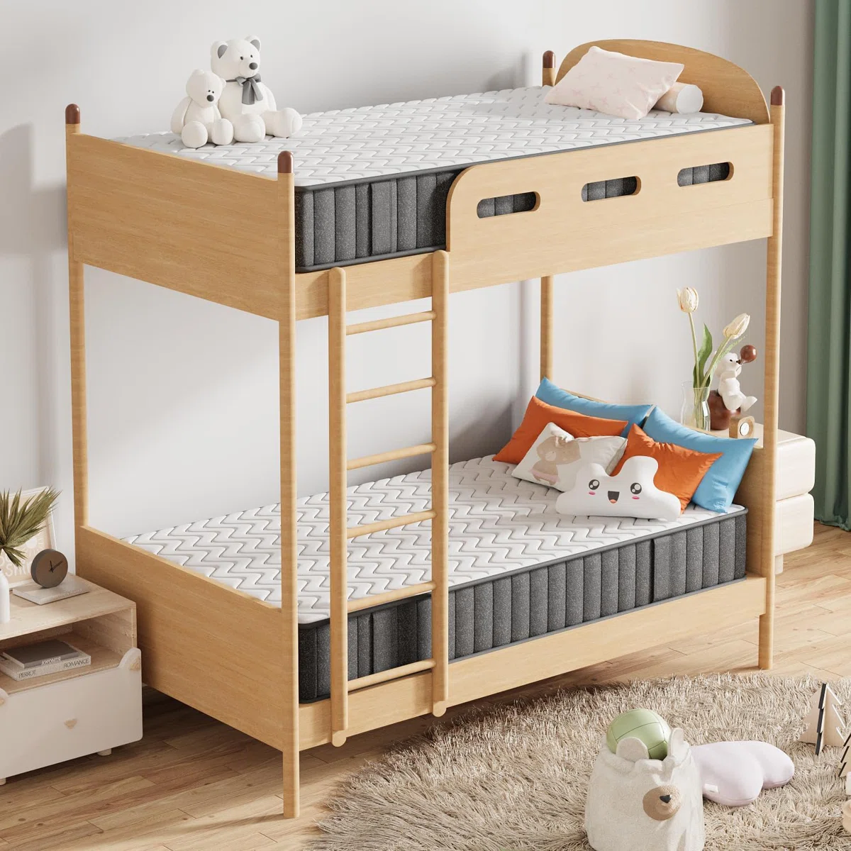 ELEMUSE Charcoal-Infused Memory Foam Mattress - Fiberglass-Free, Cooling Gel & Strong Edge Support