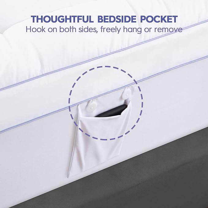 ABENE 3 Inch Dual Layer Memory Foam Mattress Topper - warmkisshome