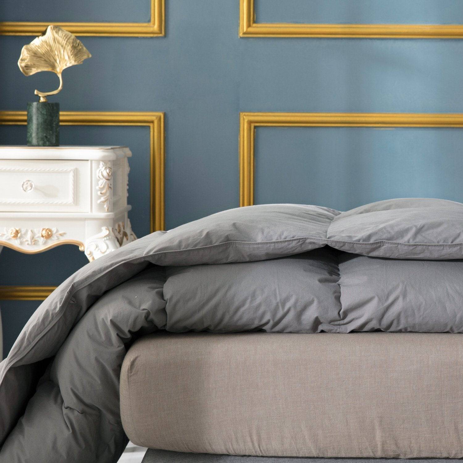 Fusion Winter Goose Down Comforter Grey - Warmkiss