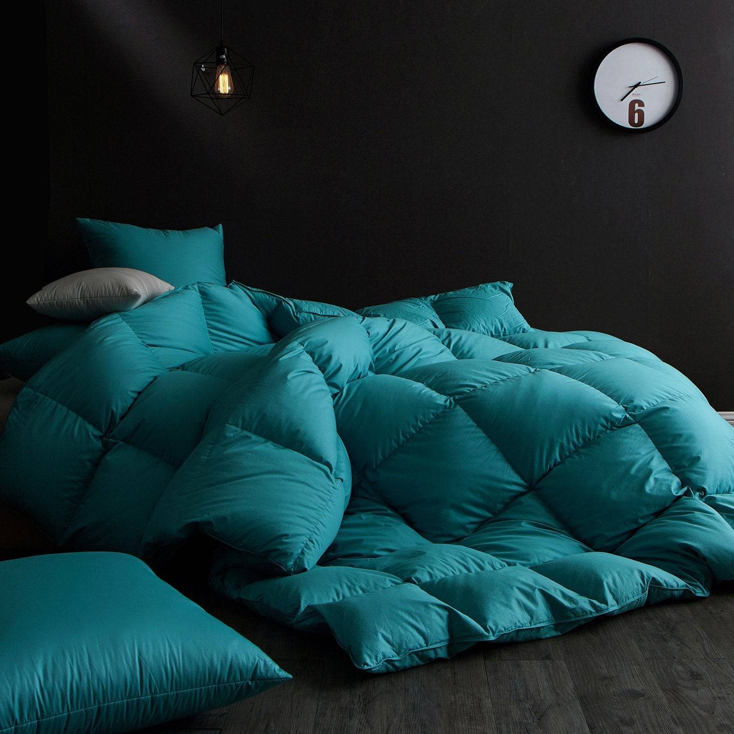 Fusion Winter Goose Down Comforter Turquoise - Warmkiss