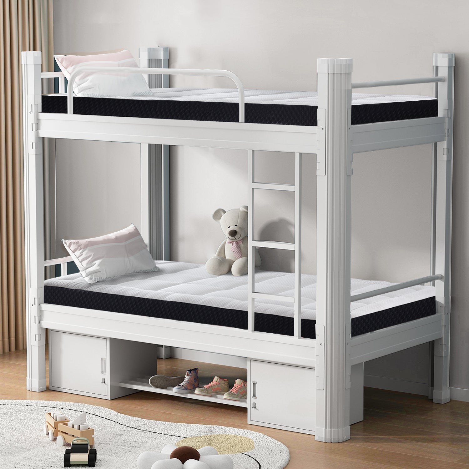 ELEMUSE Medium Firm Memory Foam Mattress - Cooling Gel, CertiPUR-US Certified, Bed-in-a-Box