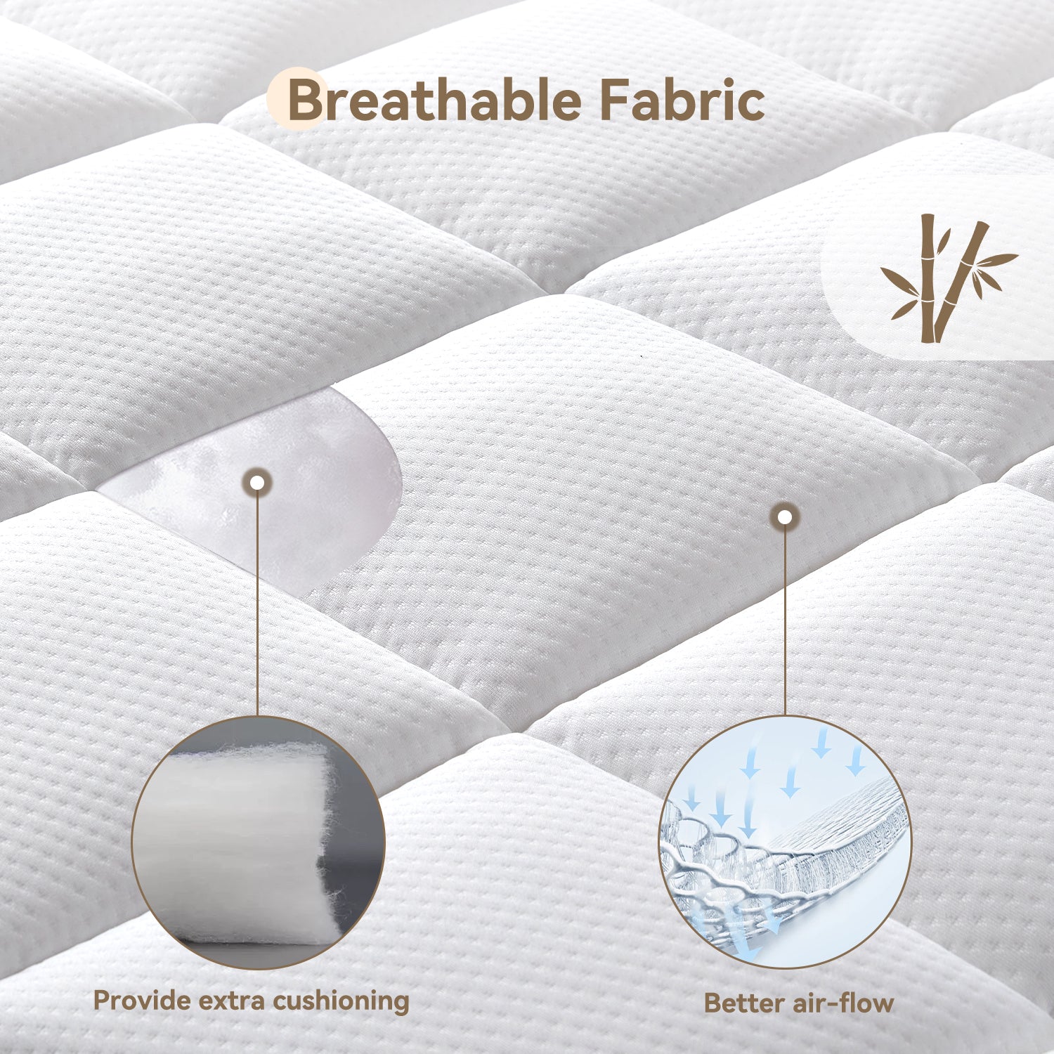 ELEMUSE Medium Firm Memory Foam Mattress - Cooling Gel, CertiPUR-US Certified, Bed-in-a-Box