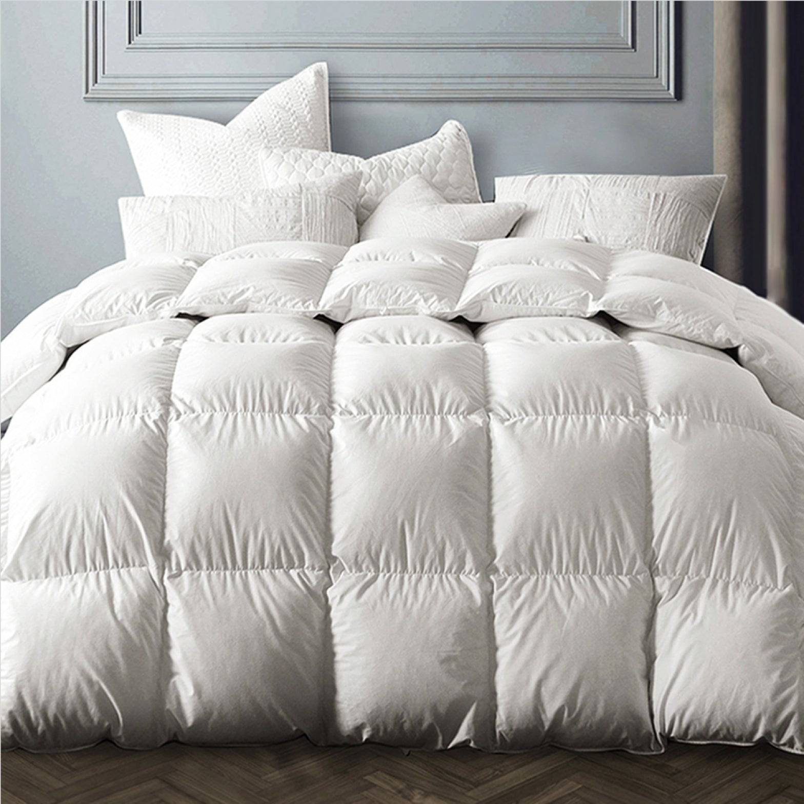 Texcote Fluffy Winter/All Season White Goose Down Comforter | warmkisshome