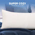 Full Body Pillow for Adults - Shredded Memory Foam & Zippered Cooling Bamboo Cover - Long Pillow for Sleeping - Bed Pillows for Side Sleeper