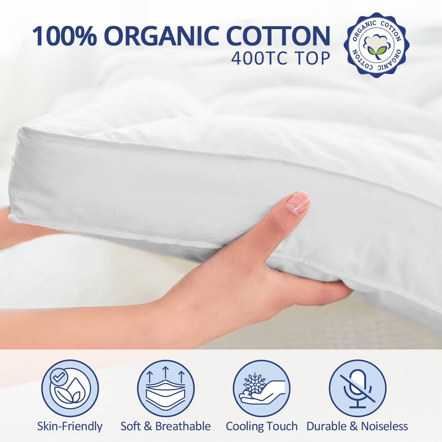  Extra Thick Mattress Topper Full bed Size 3 Inch Highly  Breathable Cooling Mattress Pad Cover.100% Cotton Pillow Top Quilted  Mattress Protect Bed Mattress Topper.Soft Down Alternative Fill (54*75'') :  Home 