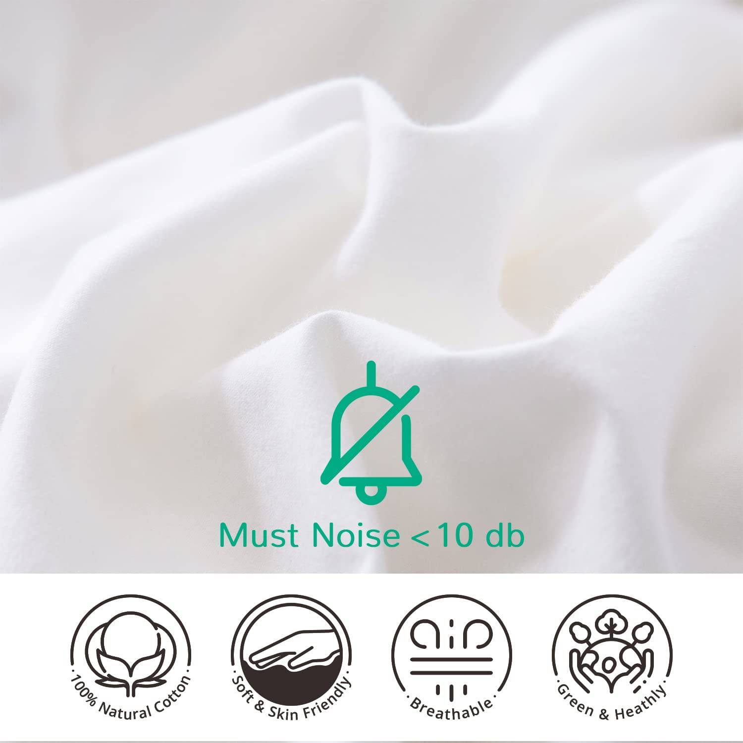 Down Comforter All Season White Duvet Insert Filling with White Duck Down and Feather Lightweight Down Duvet