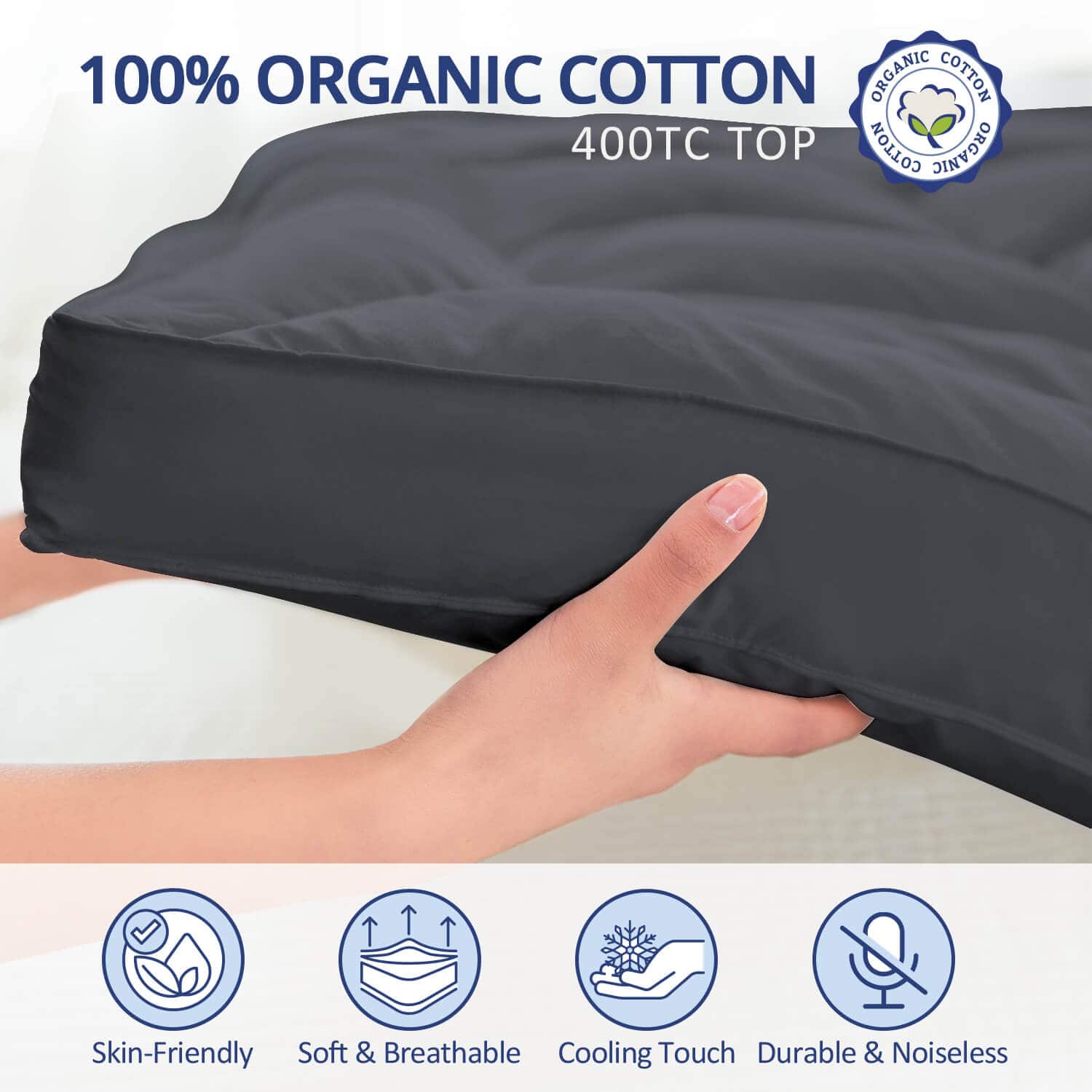 Extra Thick Cooling Mattress Topper 