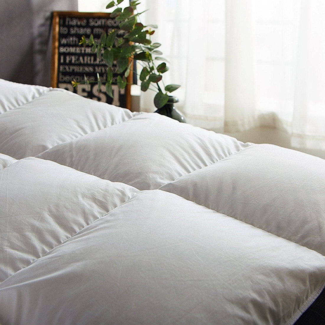 Globon Fusion White Goose Down Comforter for Winter Heavy Warmth