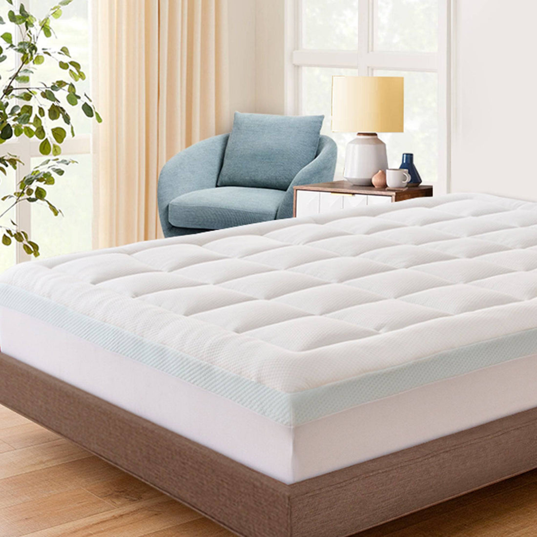 Adaptive Memory Foam Mattress Topper - Warmkiss